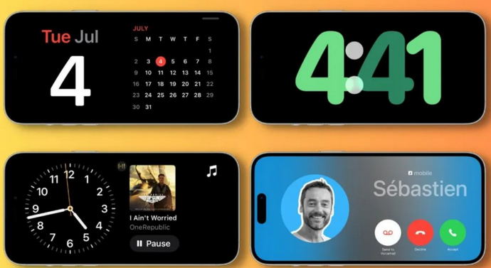 邳州苹果手机维修分享iOS17横屏充电待机显示有什么好处 