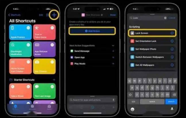 邳州苹果14锁屏维修店分享iPhone14升级iOS16.4后如何创建锁屏快捷方式 